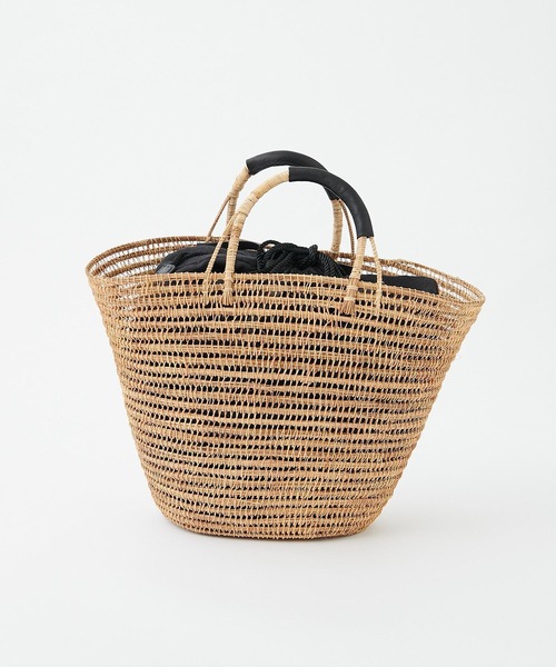 GALLARDAGALANTE（ガリャルダガランテ）の「パームファイバーバスケット（かごバッグ・レディース・ベージュ・FREE）」の6枚目の写真