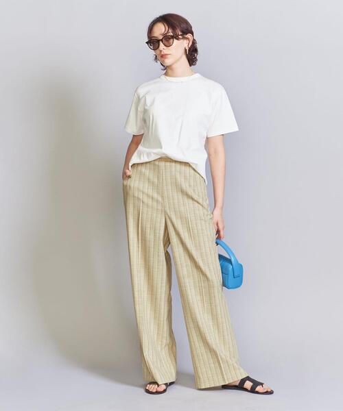 BEAUTY&YOUTH UNITED ARROWS（ビューティーアンドユースユナイテッドアローズ）の「ストライプツイード ワイドパンツ（その他パンツ・レディース・ナチュラル・M/S）」の8枚目の写真