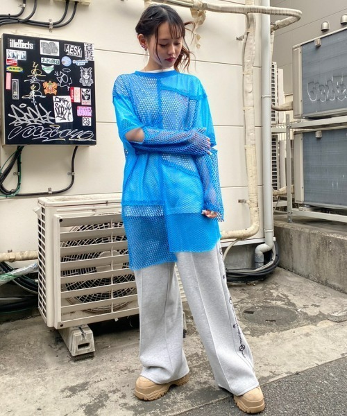 Candy Stripper（キャンディストリッパー）の「CND WIDE TRACK パンツ（その他パンツ・レディース・ブラック/ヘザーグレー/イエロー・2）」の16枚目の写真