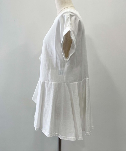 PICCIN（ピッチン）の「サイドフリルペプラムプルオーバー（Tシャツ/カットソー・レディース・オフホワイト/ブラック・M/L）」の17枚目の写真