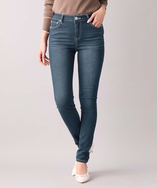 alotta(アロッタ)の「美脚ストレッチスキニーデニムパンツ(デニムパンツ・レディース・グレー/サックスブルー/ライトブルー/ブラック/ダークグレー/ホワイト/ブルー/ネイビー/インディゴブルー/ブルー系その他/スミクロ・XXXX-LARGE/X-LARGE/SMALL/XX-LARGE/XXX-LARGE/LARGE/MEDIUM)」の11枚目の写真