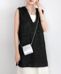 Bab | シアーシャギーベストトップス(ベスト)