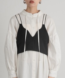 Amiur | lady like back cross bustier(その他トップス)