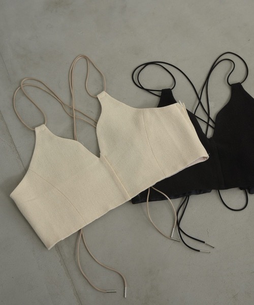Amiur（エミレ）の「lady like back cross bustier（その他トップス・レディース・アイボリー/ブラック・FREE）」の14枚目の写真