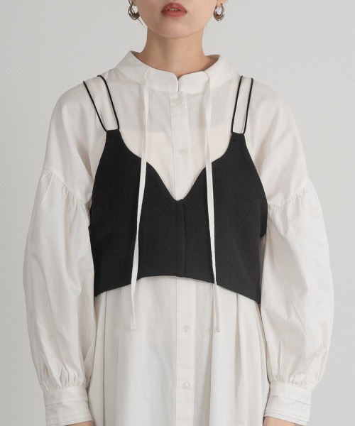 Amiur（エミレ）の「lady like back cross bustier（その他トップス・レディース・アイボリー/ブラック・FREE）」の21枚目の写真