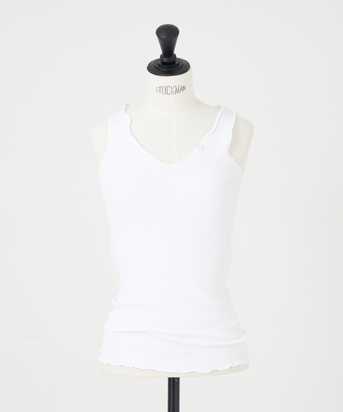 collex（コレックス）の「【Maglificio Mare/マグィリフィシオ マーレ】タンクトップ（タンクトップ・レディース・グレー/オフホワイト/ベージュ/ブラック・フリー）」の2枚目の写真