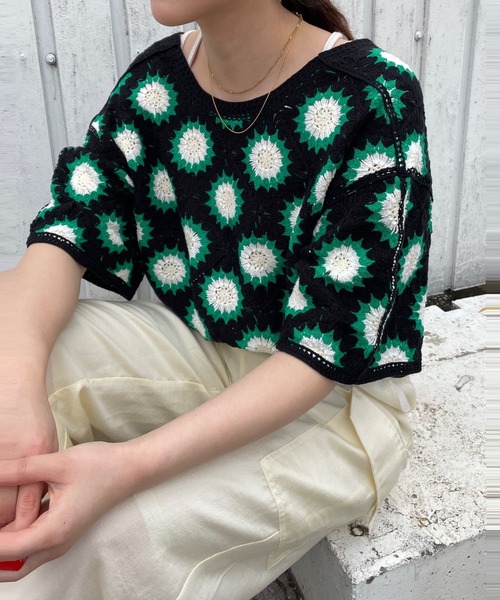 値下げしました！ローズロココ ファブリックスツール:タッセルA05