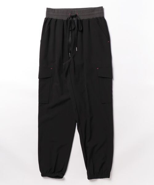 Q（キュー）の「カーゴジョガーパンツ（カーゴパンツ・レディース・グレイッシュベージュ/ブラック・MEDIUM）」の18枚目の写真