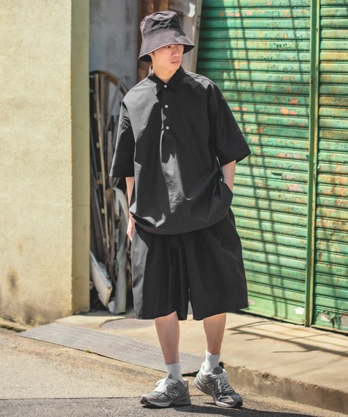 improves（インプローブス）の「プルオーバー ブロード 半袖シャツ（シャツ/ブラウス・メンズ・ホワイト/ブラック・FREE）」の9枚目の写真