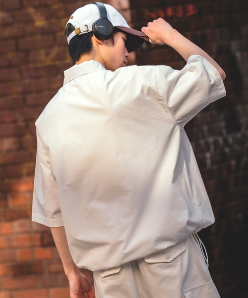 improves（インプローブス）の「プルオーバー ブロード 半袖シャツ（シャツ/ブラウス・メンズ・ホワイト/ブラック・FREE）」の4枚目の写真