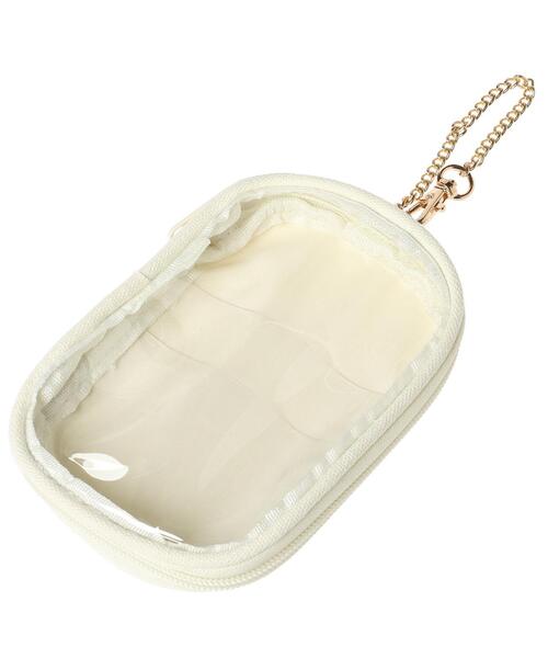 INGNI(イング)の「クリアポーチ付き/キャンバスフリルトート(ハンドバッグ・レディース・ホワイト系その他/ホワイト系その他7/ブラック系8・ONE SIZE)」の10枚目の写真