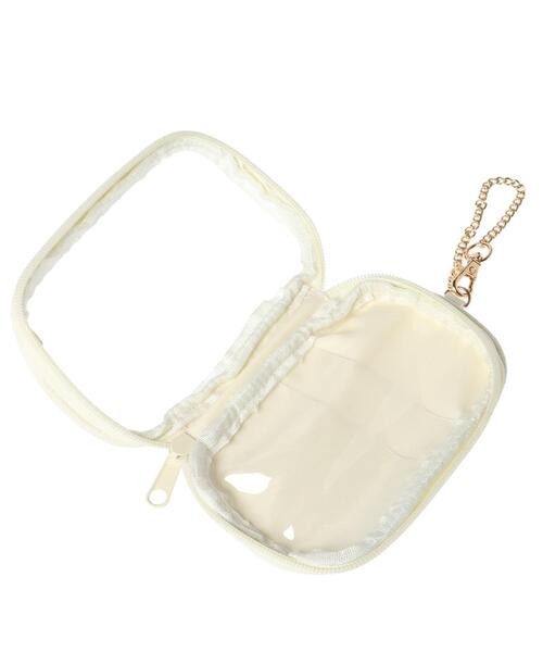 INGNI(イング)の「クリアポーチ付き/キャンバスフリルトート(ハンドバッグ・レディース・ホワイト系その他/ホワイト系その他7/ブラック系8・ONE SIZE)」の11枚目の写真