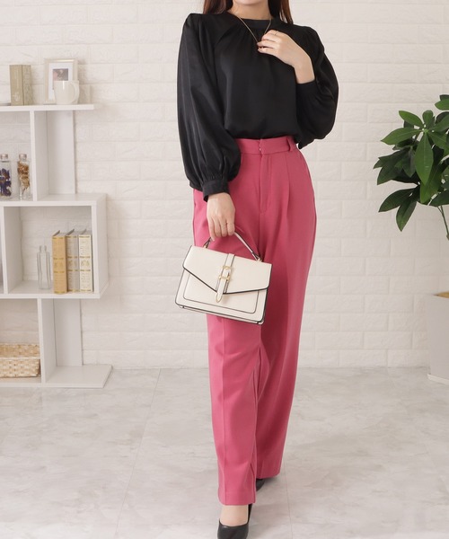 Lace Ladies(レースレディース)の「プチハイネック2WAYギャザーブラウス(シャツ/ブラウス・レディース・ブラック/パープル/ネイビー/アイボリー・FREE/S)」の16枚目の写真