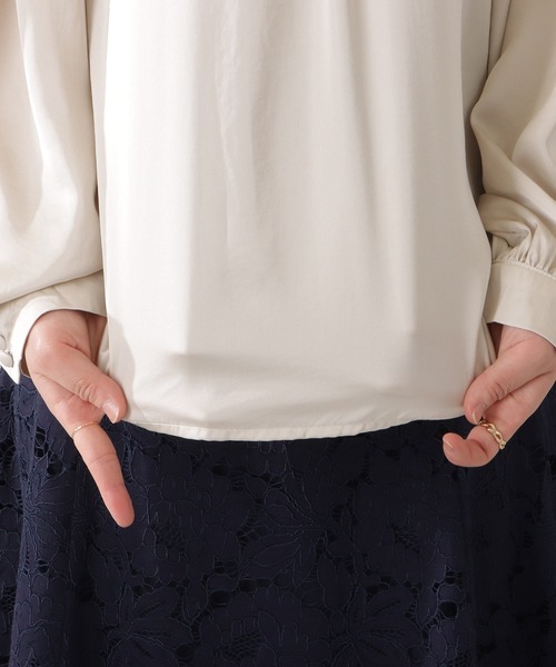 Lace Ladies(レースレディース)の「プチハイネック2WAYギャザーブラウス(シャツ/ブラウス・レディース・ブラック/パープル/ネイビー/アイボリー・FREE/S)」の19枚目の写真