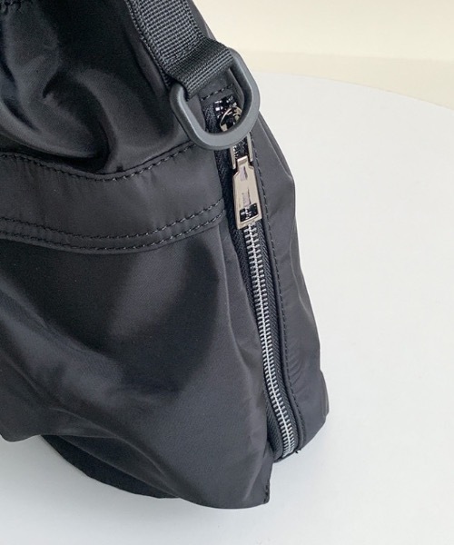 2WAYポケットナイロン巾着ショルダーバッグ（ショルダーバッグ）｜Didot.showroom（ディドット ショールーム）