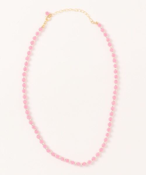 Dot＆Stripes CHILD WOMAN（ドットアンドストライプス　チャイルドウーマン）の「キャンディービーズ ネックレス（ネックレス・レディース・サックスブルー/アイボリー/ピンク・FREE）」の5枚目の写真