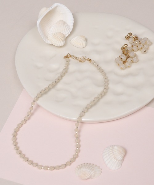 Dot＆Stripes CHILD WOMAN（ドットアンドストライプス　チャイルドウーマン）の「キャンディービーズ ネックレス（ネックレス・レディース・サックスブルー/アイボリー/ピンク・FREE）」の10枚目の写真