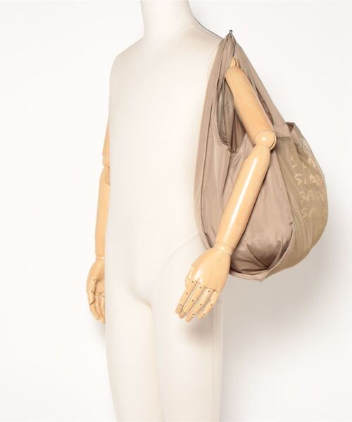 サウナボーイ（サウナボーイ）の「サウナボーイ×KENKAGAMI/メッシュ付きサウナバック（トートバッグ・メンズ・ホワイト/ベージュ・FREE）」の3枚目の写真