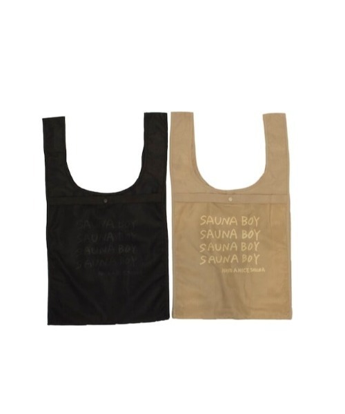 サウナボーイ（サウナボーイ）の「サウナボーイ×KENKAGAMI/メッシュ付きサウナバック（トートバッグ・メンズ・ホワイト/ベージュ・FREE）」の10枚目の写真