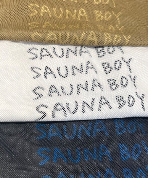 サウナボーイ（サウナボーイ）の「サウナボーイ×KENKAGAMI/メッシュ付きサウナバック（トートバッグ・メンズ・ホワイト/ベージュ・FREE）」の8枚目の写真