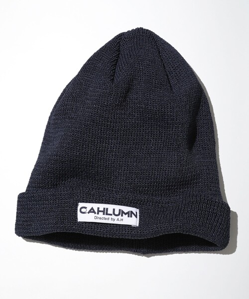 CAHLUMN（カウラム）の「CAHLUMN/カウラム Washi Roll Knit Cap/和紙 ロールニットキャップ ビーニー（ニットキャップ/ビーニー・メンズ・ネイビー/ホワイト・ﾌﾘ-）」の12枚目の写真