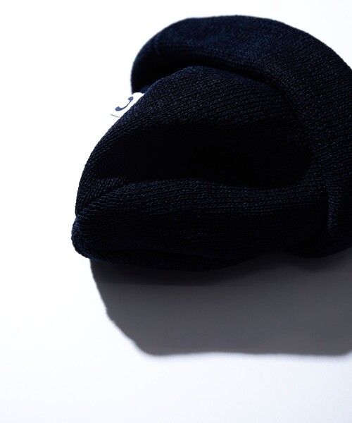 CAHLUMN（カウラム）の「CAHLUMN/カウラム Washi Roll Knit Cap/和紙 ロールニットキャップ ビーニー（ニットキャップ/ビーニー・メンズ・ネイビー/ホワイト・ﾌﾘ-）」の11枚目の写真