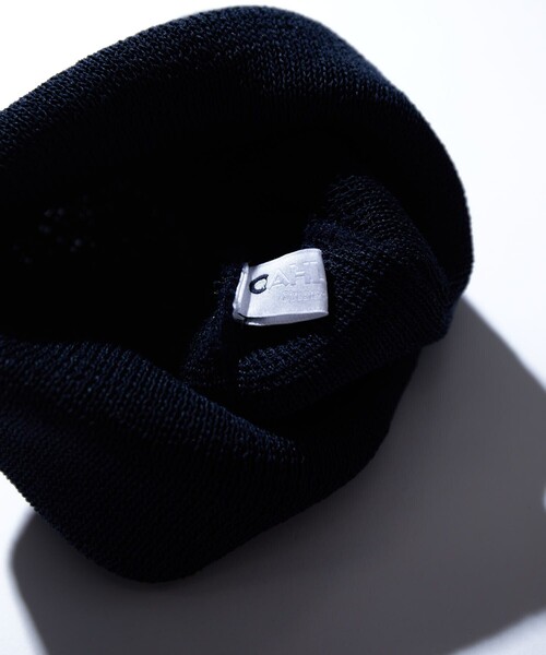 CAHLUMN（カウラム）の「CAHLUMN/カウラム Washi Roll Knit Cap/和紙 ロールニットキャップ ビーニー（ニットキャップ/ビーニー・メンズ・ネイビー/ホワイト・ﾌﾘ-）」の6枚目の写真