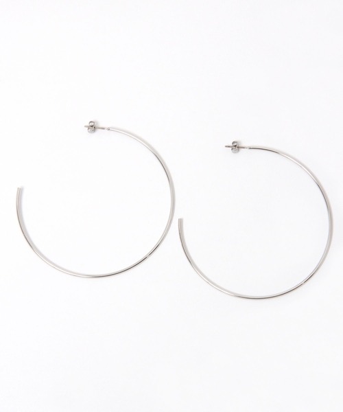 LEPSIM（レプシィム）の「BIGフープピアス　962690（ピアス（両耳用）・レディース・シルバー/オレンジ/ゴールド・ONE SIZE）」の8枚目の写真