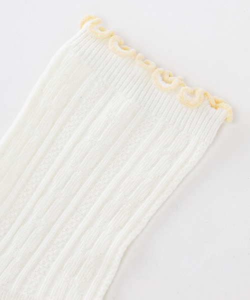 Honeys（ハニーズ）の「ケーブル編メローソックス（ソックス/靴下・レディース・ミント/ベージュ/ホワイト系その他/ブラック/オフホワイト・FREE）」の20枚目の写真