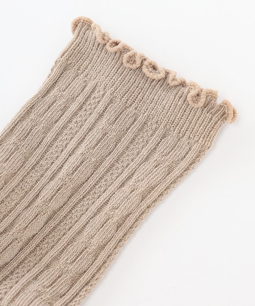 Honeys（ハニーズ）の「ケーブル編メローソックス（ソックス/靴下・レディース・ミント/ベージュ/ホワイト系その他/ブラック/オフホワイト・FREE）」の15枚目の写真