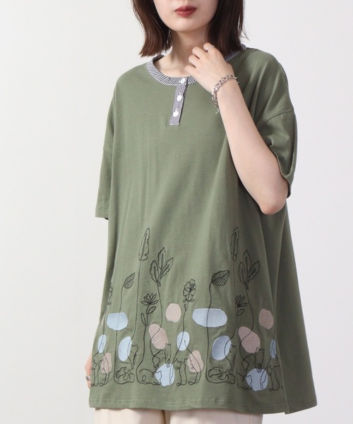 ❋新品未使用❋ann吉❋センソユニコ❋ 刺繍モチーフ半袖チュニック 2025年最新】ann吉 チュニックの人気アイテム - メルカリ