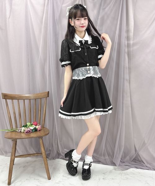 ROJITA(ロジータ)の「【TGCteen2023 summer着用アイテム/ピンク】ブローチ付きオーバーレースブラウス(シャツ/ブラウス・レディース・ブラック/ピンク/グレー・FREE)」の14枚目の写真