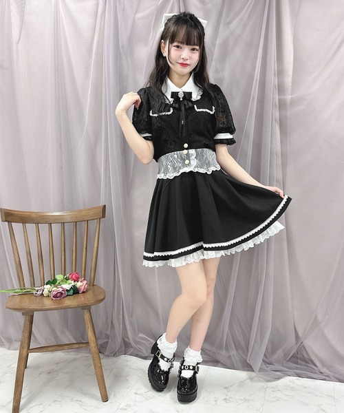 ROJITA(ロジータ)の「【TGCteen2023 summer着用アイテム/ピンク】ブローチ付きオーバーレースブラウス(シャツ/ブラウス・レディース・ブラック/ピンク/グレー・FREE)」の15枚目の写真