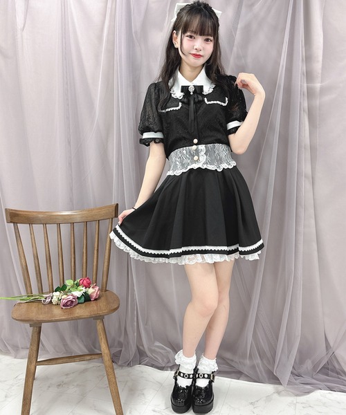 ROJITA(ロジータ)の「【TGCteen2023 summer着用アイテム/ピンク】ブローチ付きオーバーレースブラウス(シャツ/ブラウス・レディース・ブラック/ピンク/グレー・FREE)」の17枚目の写真