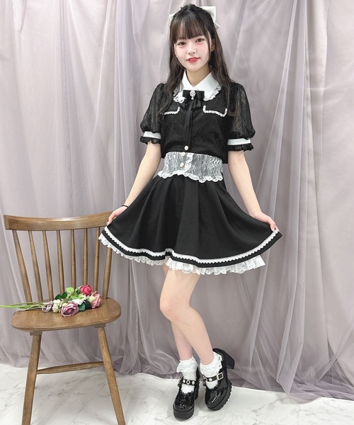 ROJITA(ロジータ)の「【TGCteen2023 summer着用アイテム/ピンク】ブローチ付きオーバーレースブラウス(シャツ/ブラウス・レディース・ブラック/ピンク/グレー・FREE)」の18枚目の写真