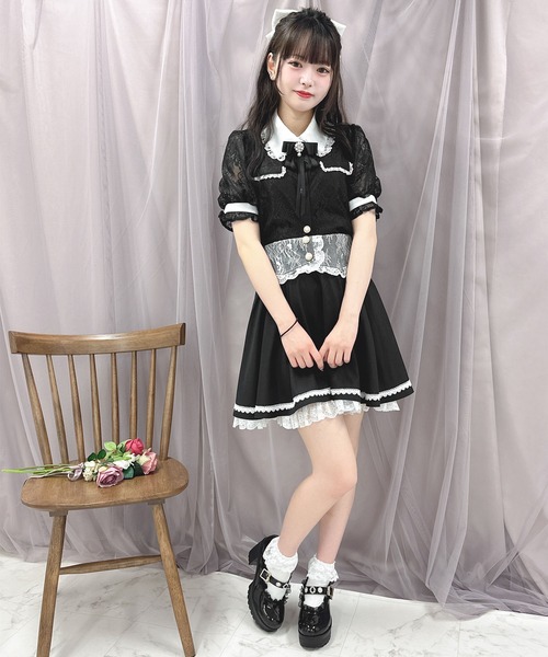 ROJITA(ロジータ)の「【TGCteen2023 summer着用アイテム/ピンク】ブローチ付きオーバーレースブラウス(シャツ/ブラウス・レディース・ブラック/ピンク/グレー・FREE)」の19枚目の写真