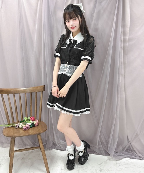 ROJITA(ロジータ)の「【TGCteen2023 summer着用アイテム/ピンク】ブローチ付きオーバーレースブラウス(シャツ/ブラウス・レディース・ブラック/ピンク/グレー・FREE)」の21枚目の写真
