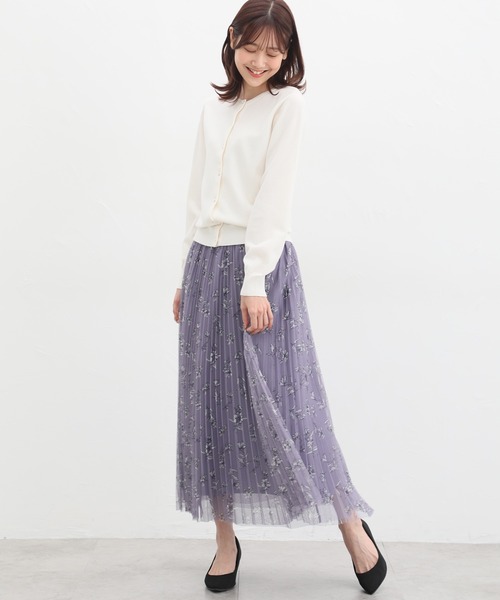 Honeys（ハニーズ）の「シアバター加工パールボタンカーディガン