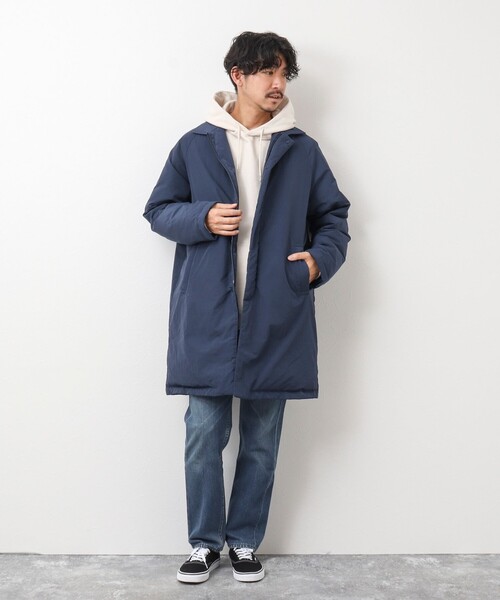 TAION（タイオン）の「【TAION/タイオン】別注ダウンステンカラーコート（ダウンジャケット/コート・メンズ・ネイビー/ブラック/グレー・S/M/L/XL）」の10枚目の写真