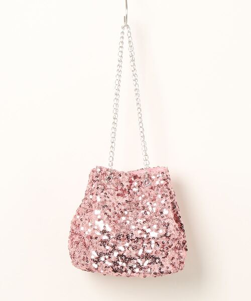 TONE SELECT GOODS(トーンセレクトグッズ)の「urbanfemine./スパンコールミニショルダーバッグ U7098(ショルダーバッグ・レディース・ブラック/ピンク/シルバー・FREE)」の10枚目の写真