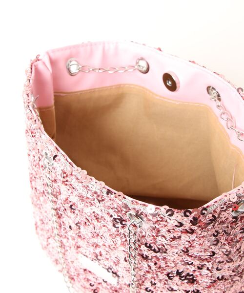 TONE SELECT GOODS(トーンセレクトグッズ)の「urbanfemine./スパンコールミニショルダーバッグ U7098(ショルダーバッグ・レディース・ブラック/ピンク/シルバー・FREE)」の12枚目の写真