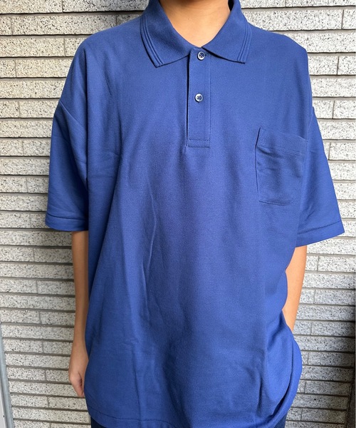 ONE DAY KMC (ワンデイケーエムシー)の「KK POLOIZM / 半袖ポロシャツ(ポロシャツ・メンズ・ライトグリーン/ロイヤルブルー/ワイン/グレー/ピンク/ブラック/ライトパープル/レッド/サックスブルー/イエロー/グリーン/ホワイト/ネイビー・XXXXX-LARGE/XXXX-LARGE)」の1枚目の写真