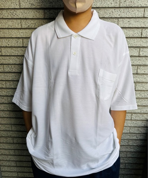 ONE DAY KMC (ワンデイケーエムシー)の「KK POLOIZM / 半袖ポロシャツ(ポロシャツ・メンズ・ライトグリーン/ロイヤルブルー/ワイン/グレー/ピンク/ブラック/ライトパープル/レッド/サックスブルー/イエロー/グリーン/ホワイト/ネイビー・XXXXX-LARGE/XXXX-LARGE)」の2枚目の写真