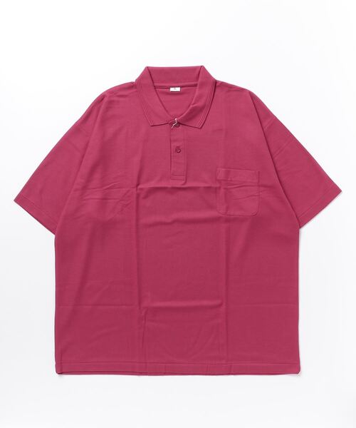 ONE DAY KMC (ワンデイケーエムシー)の「KK POLOIZM / 半袖ポロシャツ(ポロシャツ・メンズ・ライトグリーン/ロイヤルブルー/ワイン/グレー/ピンク/ブラック/ライトパープル/レッド/サックスブルー/イエロー/グリーン/ホワイト/ネイビー・XXXXX-LARGE/XXXX-LARGE)」の16枚目の写真