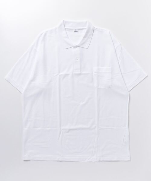 ONE DAY KMC (ワンデイケーエムシー)の「KK POLOIZM / 半袖ポロシャツ(ポロシャツ・メンズ・ライトグリーン/ロイヤルブルー/ワイン/グレー/ピンク/ブラック/ライトパープル/レッド/サックスブルー/イエロー/グリーン/ホワイト/ネイビー・XXXXX-LARGE/XXXX-LARGE)」の19枚目の写真