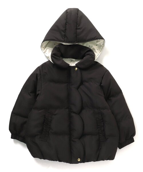 apres les cours(アプレレクール)の「【マシンウォッシャブル】スカラップ中綿ジャケット(ダウンジャケット/コート・キッズ・ピンク/チャコール/サックスブルー・120/80/140/110/90/130/100)」の10枚目の写真