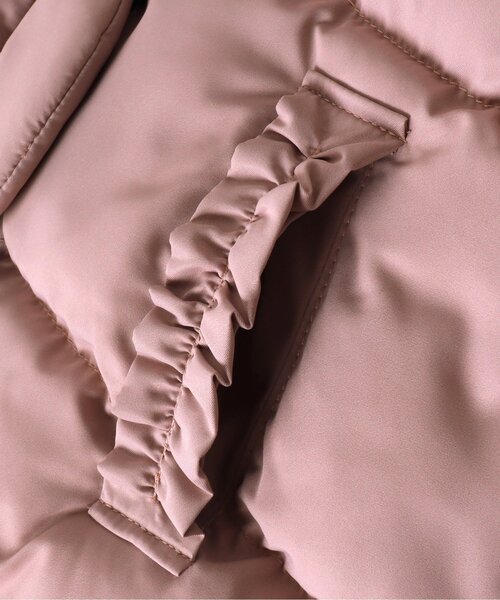 apres les cours(アプレレクール)の「【マシンウォッシャブル】スカラップ中綿ジャケット(ダウンジャケット/コート・キッズ・ピンク/チャコール/サックスブルー・120/80/140/110/90/130/100)」の22枚目の写真