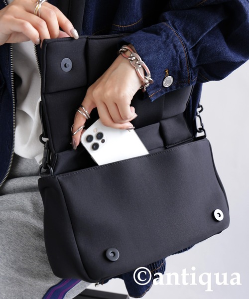 antiqua(アンティカ)の「メッシュショルダーバッグ(ショルダーバッグ・レディース・ブラック・FREE)」の11枚目の写真