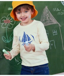 プリント長袖Tシャツ