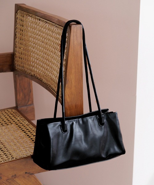 LAKOLE（ラコレ）の「ロングハンドルトートBAG / 969651（トートバッグ・レディース・ブラック/アイボリー/イエロー・FREE）」の2枚目の写真